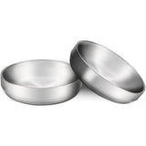 2 x Edelstahlnapf Katzennapf, 304 Material Katzennapf, sicherer Kontakt mit Lebensmitteln, sturzsicher und leicht zu reinigen