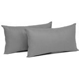 Kussenshoes, kussenovertrek, set van 2, donkergrijs, 30x50 cm