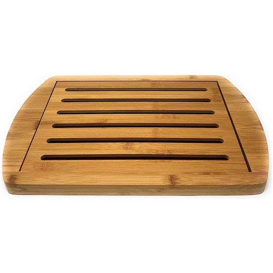 Broodplanken - houten broodsnijplank met kruimellade - broodsnijplank met kruimelrooster - 36 x 25 cm