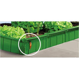 Slakkenhek en bloembedrand | Slakkenbescherming, slakkenbarrière, slakkenbarrière voor de tuin - geen chemicaliën | Plug-in-systeem - eenvoudig, effectief en uitbreidbaar | Kunststof | Groen | 1 meter