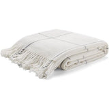 Arus - Knuffeldeken, woondeken, sprei, plaid, reisdeken, WHITE BLOCK, 100% polyacryl , 150 x 200 cm