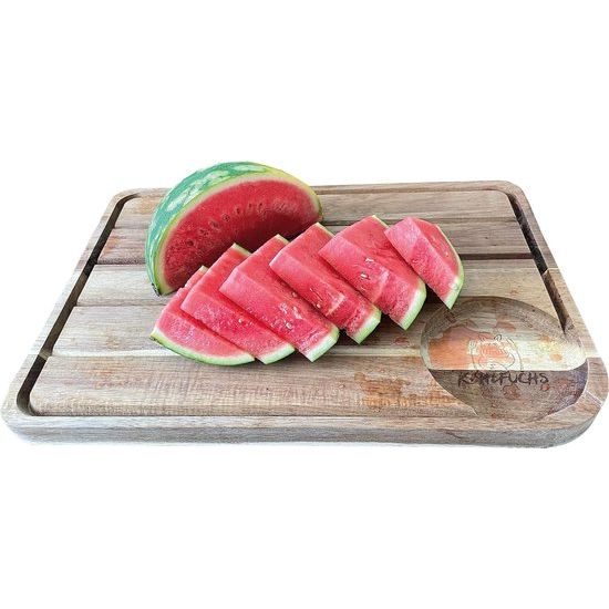 Premium Chopping and Roasting Board - 100% Acacia Wood - Can be Used on Both Sides - Clean Juice Drain - No Spills