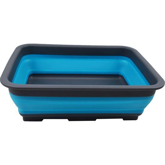 7 liter opvouwbare kuip, opvouwbare afwasbak, draagbare wastafel, ruimtebesparende kunststof wasbak (grijs/zeeblauw, 1) 7 liter opvouwbare kuip, opvouwbare afwasbak, draagbare wastafel, ruimtebesparende kunststof wasbak (grijs/zeeblauw, 1)