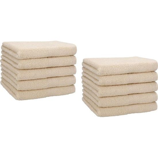 Set van 10 hoogwaardige gastendoekjes, gezichtsdoekenset, handdoekenset, handhanddoeken, 30 x 50 cm