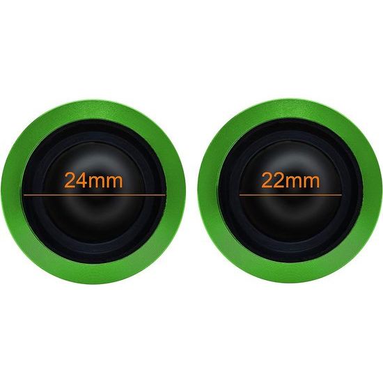 Universele stuurgrepen voor motorfiets, 22 mm - 24 mm, voor scooters, bromfietsen, hoogwaardige anti-slip motorhandgrepen, hoogwaardige rubberen handgrepen van CNC-aluminium, premium design