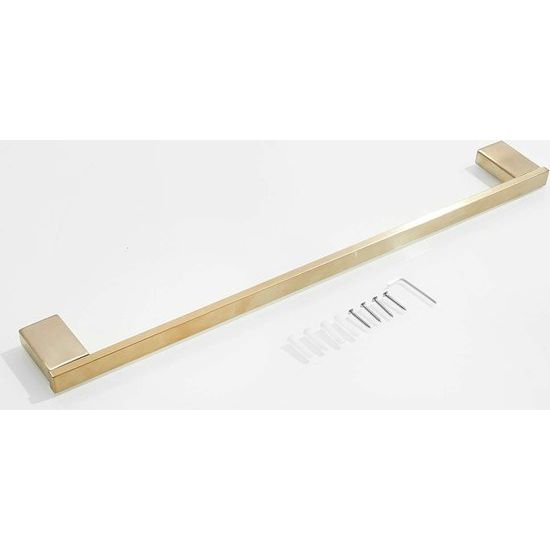 Badhanddoekhouder 50 cm roestvrij staal roségoudlook moderne handdoekhouder wandmontage