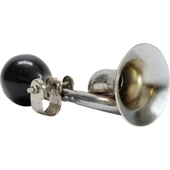 Fiets hoorn-Post Hoorn-bal Hoorn / montageklem voor maximaal 22 mm / verchroomd / in zilver