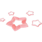 Sapin Set 10 Cortapastas ABETO, roestvrij staal, roze, 20 x 20 x 2 cm, eenheden