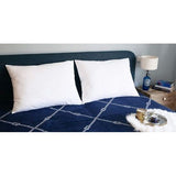 Set van 2 hoofdkussens, slaapkussens, met holle vezelvulling, 60x80 cm, wit.