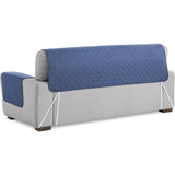 Fauteuilhoes MALU, 2-zits - omkeerbaar gevoerde bankbescherming. Kleur Blauw