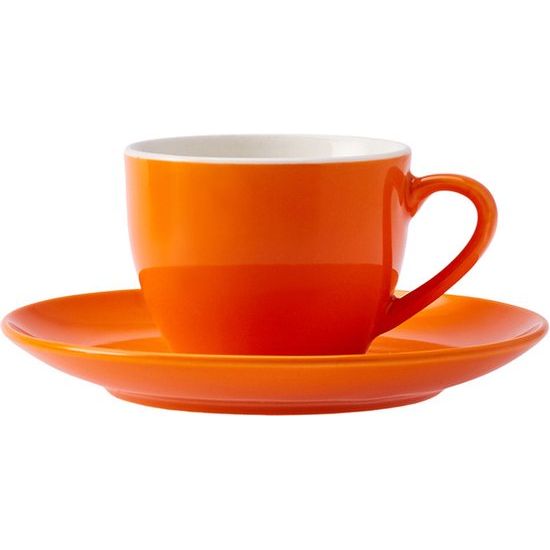 Karaca Rengin espresso kopjes set voor 6 personen, Espresso kopjes (80 ml), New Bone Generation, Robuuste demitasse kopjes, Dikke drinkrand, Espresso kopjes, New Bone