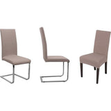 Set van 4 jersey stoelhoezen, elastische stretchhoezen, katoen, bi-elastisch, kleuren naar keuze (taupebruin)