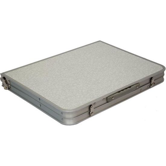 Opklapbare en in de hoogte verstelbare picknicktafel, 90 x 60 x 70 cm, licht, kofferformaat