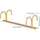 Onderkast bekerhouder, koffiebekerhouder met schroeven, 12 bekerhaken onder plank drooghaken voor barhangende kopjes, koffiekopjes, mokken, mokken, mokken, enz. Goud