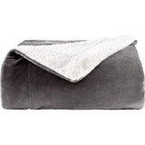 Sherpa knuffeldeken, pluizige hoogwaardige deken, superzachte fleecedeken als woonkamerdeken, sprei, warme banksprei, grijs, 152 x 203 cm