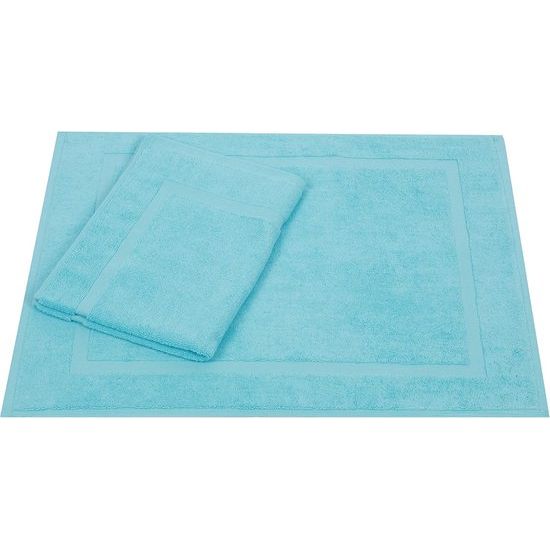 Badmat Badmat Douchemat Badstof Premium Maat 50 x 70 cm 100% Katoen Kwaliteit 650 g/m² Turquoise 2 stuks