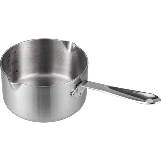 Koffiepot, koffiepot, 18/10 roestvrij staal, Griekse koffiepot, mokapot, botersmeltkan (600 ml)