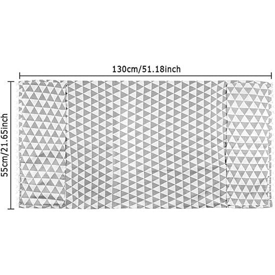 2 stuks wasmachine-stofhoezen, multifunctionele wasmachine stofdicht, wasmachine-opbergtas, stofdicht voor koelkasten en wasmachines, met opbergtas, 130 x 55 cm