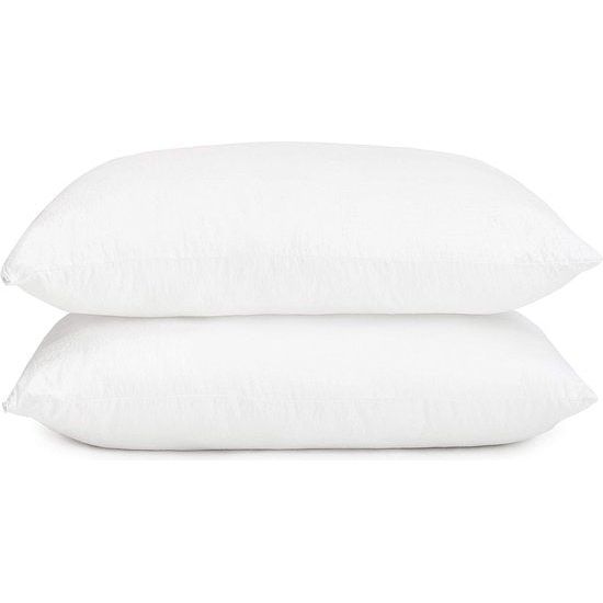 Hoofdkussen om te slapen, set van 2 luxe zacht, verkoelend hoofdkussen, ademende polyester bol-microvezelvulling, machinewasbaar, in hoogte verstelbaar slaapkussen (wit, 80 x 80 cm)