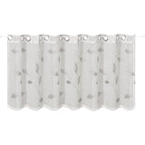 Vitrage Silvi grijs/wit B/H: 150/50 cm