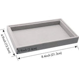 Sieradenlade Organizer Box, stapelbare set van 4 sieradenaccessoires opbergset, voor oorbellen, armbanden, armbanden, kettingen en ringen, opbergdoos voor sieraden, oorbelhouder (melkwit)