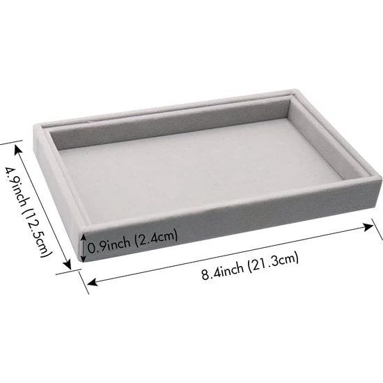 Sieradenlade Organizer Box, stapelbare set van 4 sieradenaccessoires opbergset, voor oorbellen, armbanden, armbanden, kettingen en ringen, opbergdoos voor sieraden, oorbelhouder (melkwit)