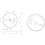 Plank van roestvrij staal en glas - wandrek badplank doucheplank badkamerrek glasplaat wand badkamer (geborsteld roestvrij staal), 50 cm x 12 cm)