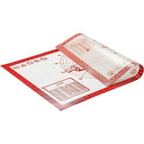 Siliconen bakmat, extra groot, 60 x 40 cm, anti-aanbakmat met meting, deegmat, bakonderlegger voor oven, uitrolmat voor deeg, fondant, gebak (rood)