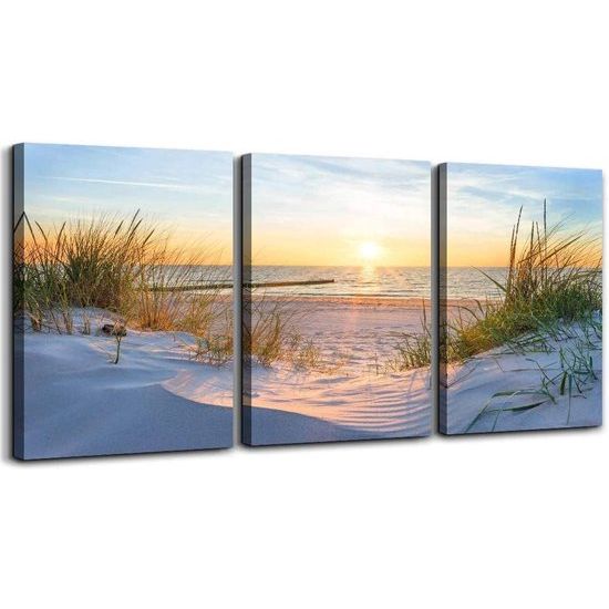 Muurschildingen woonkamer, modern, canvas, decoratie, natuur, landschap, ophangen zonder boren, afbeeldingen met lijst, slaapkamer, photos, strand, zonsopgang, badkamer, decoratie, afbeelding, 3-delige afbeeldingen voor de keuken