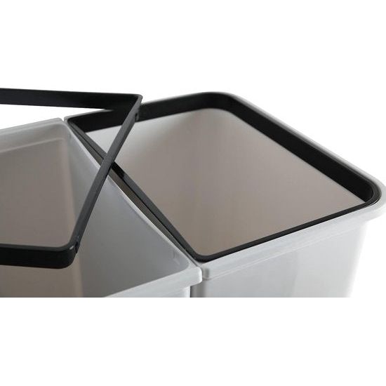 Zweimer vuilnisbak, grijs, ca. 23 l