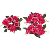 Kaarsenringen voor zuilkaarsen: licht van gewicht, met uitstekende afwerking, de kaarskrans is gemakkelijk te dragen en ziet er prachtig zacht uit.