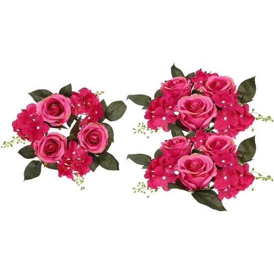 Kaarsenringen voor zuilkaarsen: licht van gewicht, met uitstekende afwerking, de kaarskrans is gemakkelijk te dragen en ziet er prachtig zacht uit.