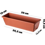 Elho Balkonbak - 60cm - Antraciet Elho Balkonbak - 60cm - Antraciet