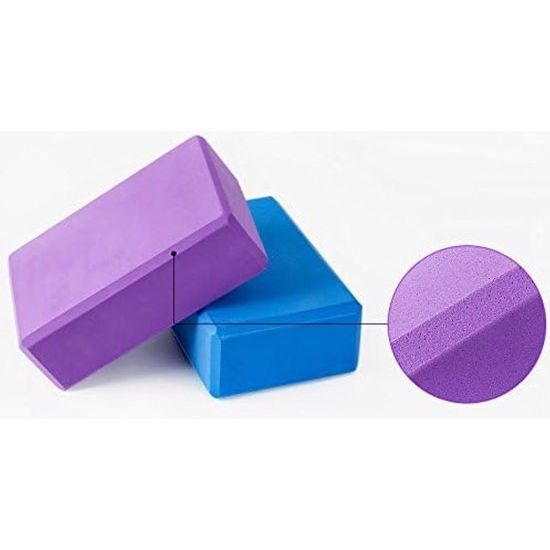 Yogablokken, 2-delig, comfortabele fitnessschuimbakstenen, anti-aanslag, lichtgewicht en vriendelijke reis.
