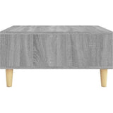 Salontafel, bijzettafel, woonkamertafel, koffietafel, koffietafel, theetafel, tafel, opbergtafel, woonkamer, grijs, sonoma, 60 x 60 x 30 cm, spaanplaat