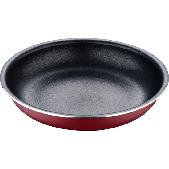 Bergner Click&Cook - Pannenset 4 - stuks 18, 20 en 24 cm + afneembare handgreep - Geperst aluminium met antiaanbaklaag - Voor alle soorten fornuizen en ovens - Koekenpan