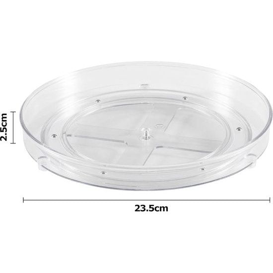 Draaiplateau, 360 graden draaibaar, kruidenrek, keukenhouder, zonder boren, voor keukenorganizer, opslag