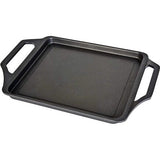 ! Ecostone Grill Plate, Induction Griddle Pan, 37 x 25 cm, Cast Aluminium, Non-Stick Coating Xtra Dupont Ecological, PFOA-Free, 5 mm Thickness, Silicone Handles, Vitro Ceramic, Gas, Oven, Black