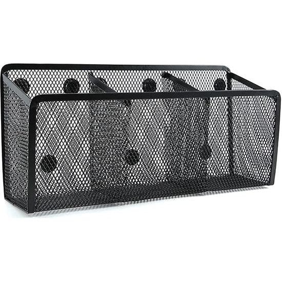 Magnetische penhouder, net, magnetische mand, magnetische opbergmanden, mesh markeerstifthouder, voor whiteboard, koelkast, kantoormateriaal