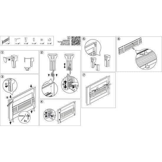 Bella Pleated Blind, No Drilling Required, Opaque, Translucent, Easy to Shorten in Width, White, 40 x 130 cm (W x H)