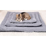 Hondenmat, zachte en warme mat, ligdeken voor honden en katten, sofa voor huisdieren XZ014 (L (90 x 70 cm), Wick Dark Blue)