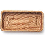 Badkamerijdelheidsbakken Toiletcontainer Mandopslag Lange smalle handdoekopslagmand voor opslag, Decoratief (Natuurlijk 26 x 12,5 x 4,5 cm