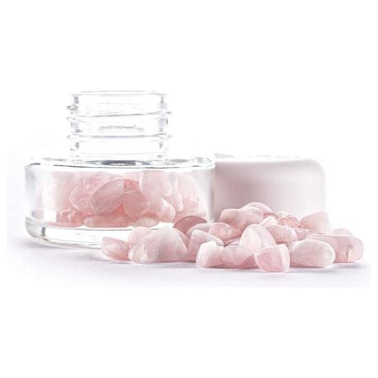 Glas-Harmonie ++ Edelsteenglas voor het vitaliseren van water met bergkristal-Rozenkwarts