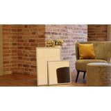 Spiegel - hoogwaardige wandspiegel (55 x 75 cm) - rechthoekig - frame zilver hout/MDF - moderne spiegel - duurzaam roestvrij