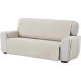 fauteuilbeschermer, bankhoes, 2-zits - omkeerbaar gevoerde bankbescherming. Kleur roze