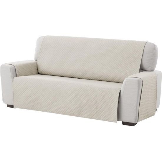 fauteuilbeschermer, bankhoes, 2-zits - omkeerbaar gevoerde bankbescherming. Kleur roze