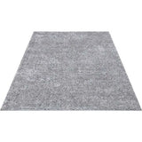 Hoogpolig, shaggy woonkamertapijt, effen, grijs, vierkant, 150x150 cm, hoogpolig slaapkamertapijt, effen, zacht en pluizig, modern