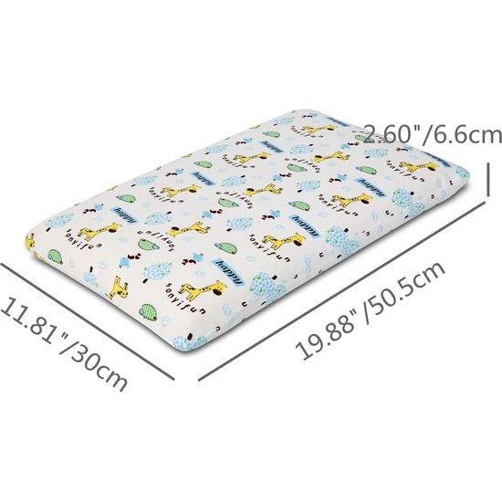 Kinderhoofdkussen 30x50 Oeko-Tex Memory Foam kussen met zachte katoenen overtrek