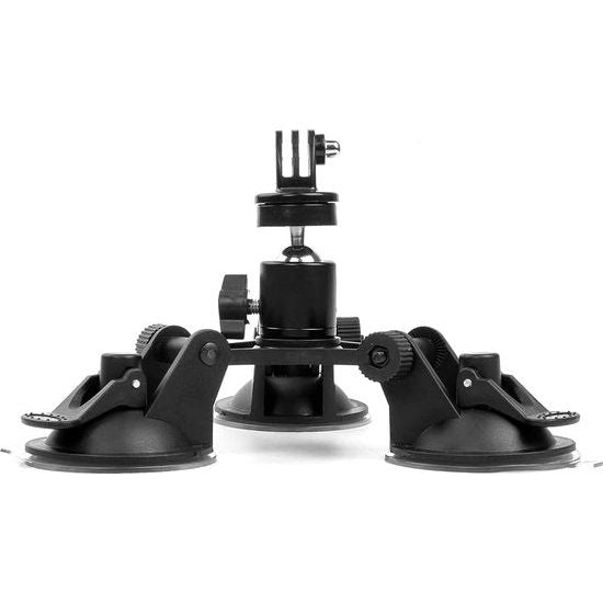 Triple Cup - camera-zuignaphouder - drievoudige zuignaphouder met 1/4 schroefdraad en 360 graden statiefkogelkop (Triple Cup set)