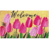 kokosnoot deurmat, buiten- en binnendeurmat, voordeurmat, buiten- en binnendeurmat, buitendeurmat, vuilvangmat voor binnen, kokosmat deurmat 40x70x1,5 cm